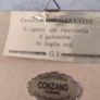SMALL FRAMED TURIN-Piazza S, Carlo Certificate din GUARANTEE The work reproduced here is guaranteed in gold leaf GI OREFICERIA CINZANO TORINO Image 5