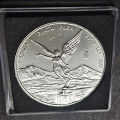 2008 Mexico Libertad 1 Oz .999 Silver Bu Coin