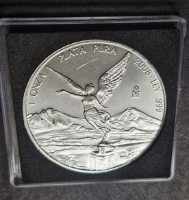 2008 Mexico Libertad 1 Oz .999 Silver Bu Coin