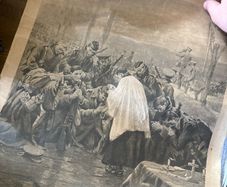 Original 1915 WW1 The Graphic Christmas Supplement Print