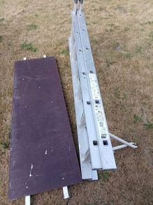 Multi purpose platform scaffolding ladder