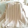 Cream/Beige Striped Jumper/Poncho Image 5