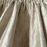 Beautiful Silk Interlined Embossed Curtains Pale Gold 90" W x 79" D Image 6