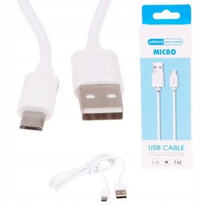 New 1m Premium Appacs Micro USB 2.1A Quick Fast Charge Data Cable Charger #871
