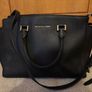 Michael Kors Selma Black Leather Satchel Bag Image 3