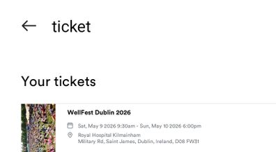 Wellfest weekend ticket