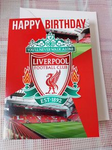 3 x Liverpool birthday cards
