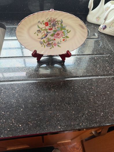 Aynsley Pembroke Fine Bone China Floral Dish England