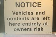 Heavy Duty Cast Aluminum Notice Sign