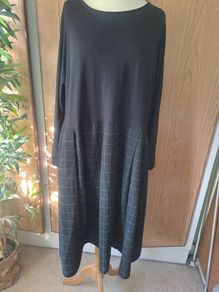Kokomarina black winter dress with pockets