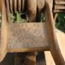 Antique Chicago USA gear wheel sharpener,antique blade grinder,scythe sharpener,sickle blade sharpener,rustic farm implement,barn decor,rustic decor (still works) Image 7