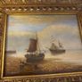 Vintage Oil on Board Maritime Painting Image 2