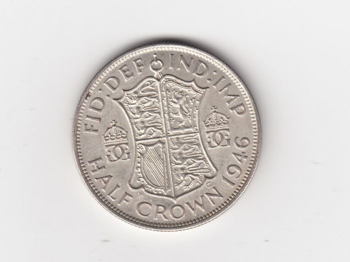 1946. Half Crown, 2/6, 50% Silver Coin ( no.430)