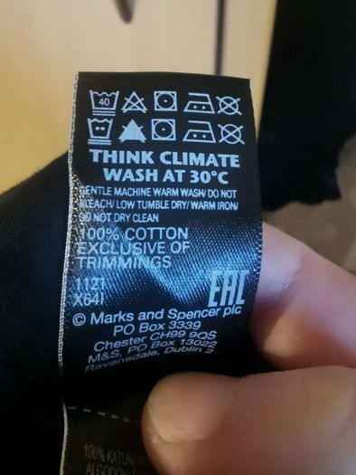 NEW - M&S Long sleeve cotton blouse UK 12
