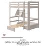 Flexa High Bed 184cm with Sofa, Ladder and Safety Rail Image 2