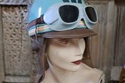 Vintage Motorcycle Helmet/Goggles