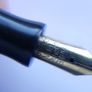 Vintage PARKER Duofold Lucky Curve Lapis Lazuli Blue FOUNTAIN PEN (works well) Image 5