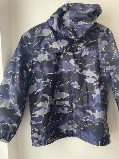 Joules shark print waterproof raincoat packable