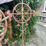 Pair of Victorian Iron Cross Finials Architectural Salvage Image 3