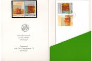 1993 Ireland Europa: Contemporary Art An Post "Ministerial Pack" include Mint Never Hinged stamp set and first day cover
