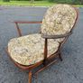 Retro vintage Ercol Windsor "Fleur de Lys" easy chair, designed by Lucian Ercolani Image 7
