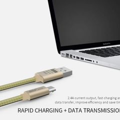 Metal Micro USB Fast Charger Cable for Android Galaxy S4 S6 S7 Edge HTC LG Sony