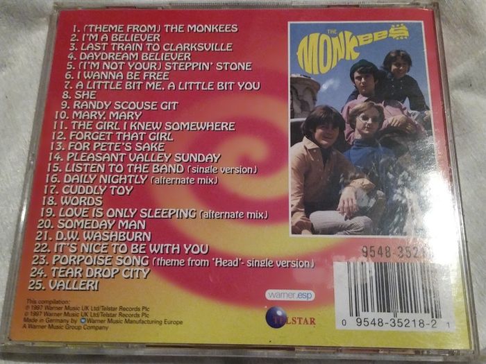NOS The Monkees Greatest Hits Cd