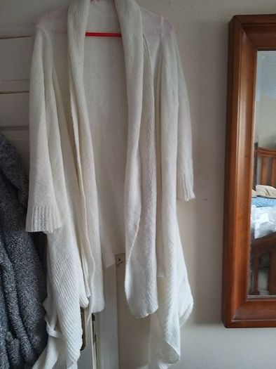 Cream Waterfall Cardigan