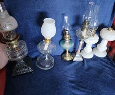Vintage oil lamps