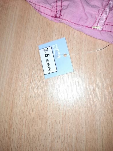 Brand new baby girl's dungaree set, 3-6 mths