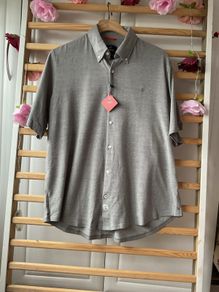 Bnwt jersey lerros medium short sleeve shirt with button down collar