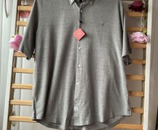 Bnwt jersey lerros medium short sleeve shirt with button down collar