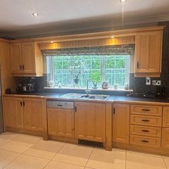 Solid Maple Fitted Kitchen with Dresser Unit  1,