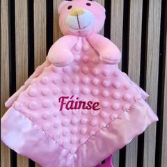 Personalised Embroidery Velour Dimple Fabric Comforter