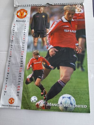 Vintage Man United 1999 calendar