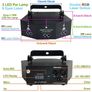 RGB Dj Led Disco Laser Strobe Light DMX512 Remote Control R/G Lazer Fog Machine Stage Lighting Wedding Night KTV Club Image 2