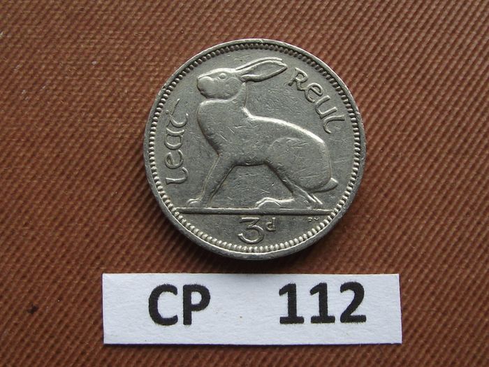 Irish Republic. 1940 Irish Three Pence