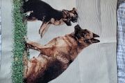 Tapestry panel with German Shepherd NEW, perfect for pillow