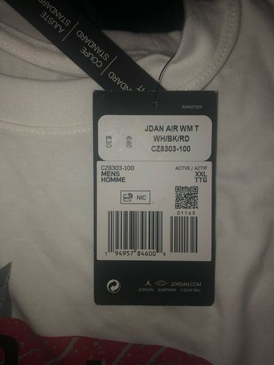 Nike Jordan AIR T shirt size xxl