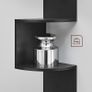 NEW SALE | 5-Tier Wall-Mounted Corner Shelf, Wooden Display Shelf, for Kitchen, Bedroom, Living Room, Study, Black Image 3