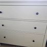HEMNES Chest of 3 drawers, white stain, 108x96 cm Image 2
