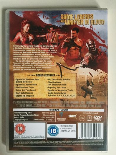 Spartacus - Series 1 (2010) Blood And Sand [DVD TV Boxset]