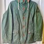 Next x British Millerain Premium Utility Outwear Green Fabric Wax Cotton Parka Jacket Size M Image 2