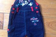 age 3-6 Months Disney Store Mickey Mouse Dungarees