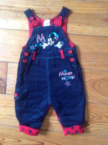 age 3-6 Months Disney Store Mickey Mouse Dungarees
