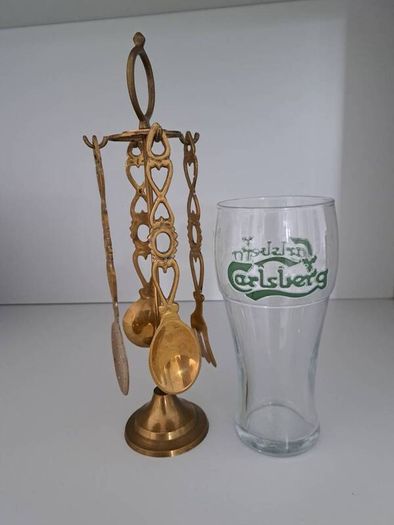 Miniture Ornamental Brass Kitchen Utensils