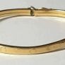Vintage 9ct Gold Childs Patterned Bangle Image 4