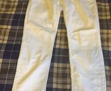 H&M skinny white trousers