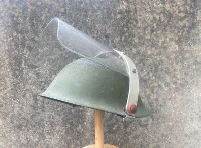 British Mk4 c.1970s Steel Helmet with Visor, Northern Ireland, Militaria