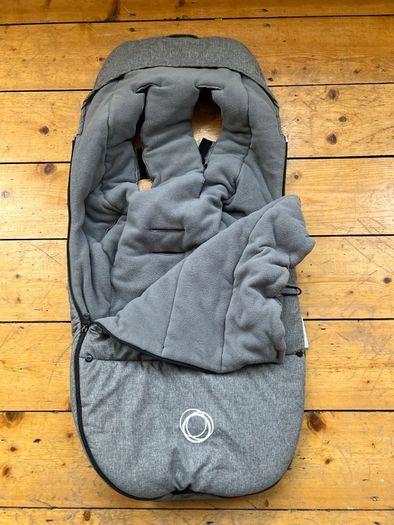 Bugaboo footmuff- fleece, grey melange